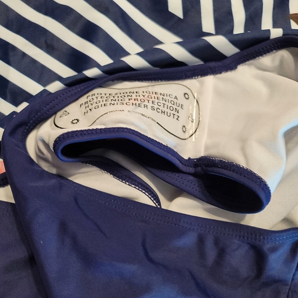 NWT tear drop cut out padded A line high waisted padded tankini large swim suit - Picture 13 of 13